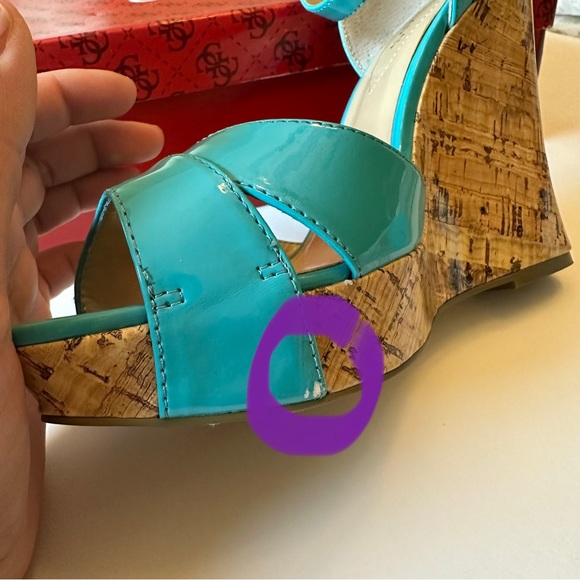 Guess Kalisa blue wedge sandal - Picture 7 of 12